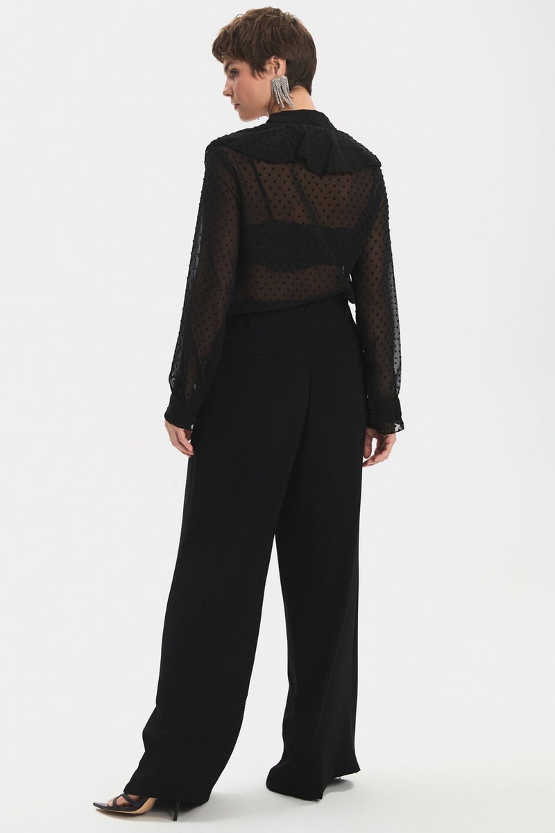 NG Style Pleated Detailed Loose Cut Trousers  - Image 5