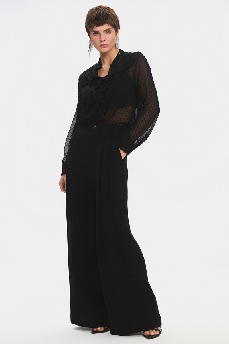 NG Style Pleated Detailed Loose Cut Trousers  - Image 3