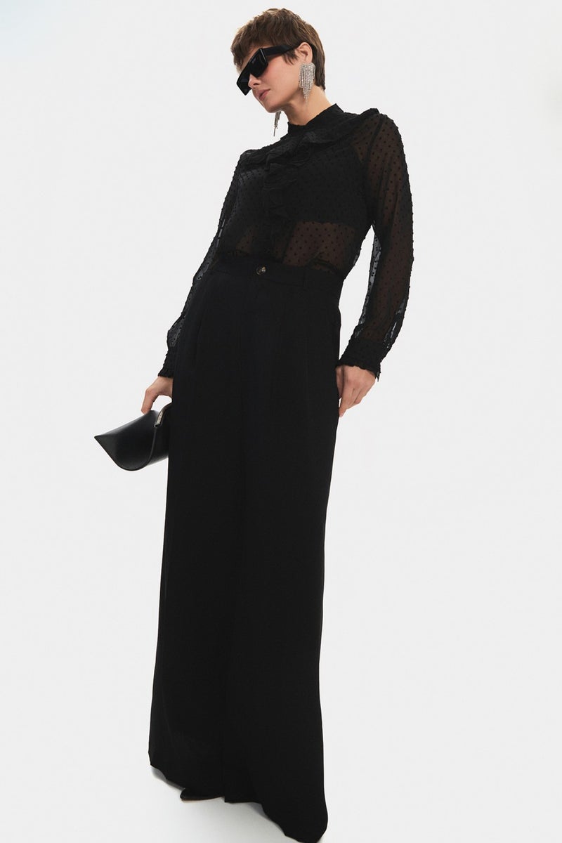 NG Style Pleated Detailed Loose Cut Trousers  - Image 2