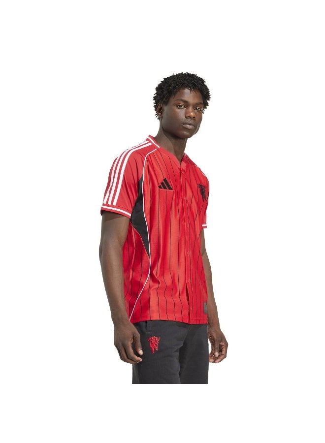 Adidas Mufc Us Shirt Red Football Shirts For Men XS  - Image 4