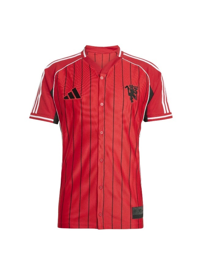 Adidas Mufc Us Shirt Red Football Shirts For Men XS  - Image 1