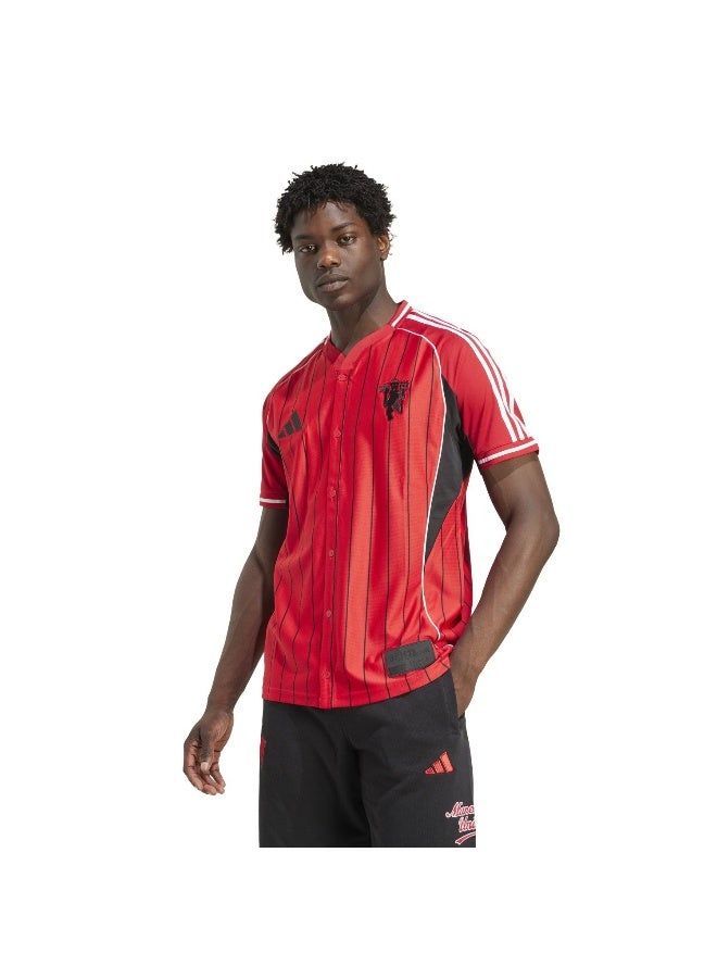 Adidas Mufc Us Shirt Red Football Shirts For Men XS  - Image 2