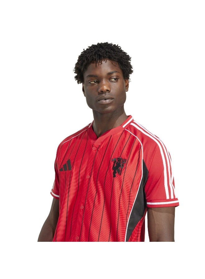 Adidas Mufc Us Shirt Red Football Shirts For Men XS  - Image 5