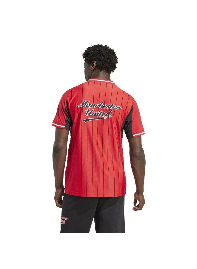 Adidas Mufc Us Shirt Red Football Shirts For Men XS  - Image 3