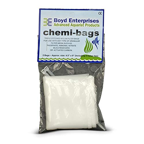 Boyd Enterprises ABE16720 2-Pack Chemi-Bags with Ties for Aquarium - Image 1