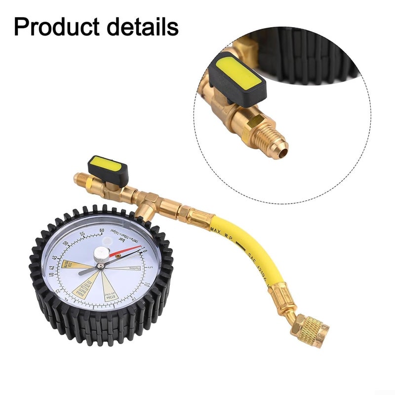 مقياس اختبار ضغط النيتروجين لمكيف الهواء سهل الاستخدام مع وظائف متعددة - Image 5