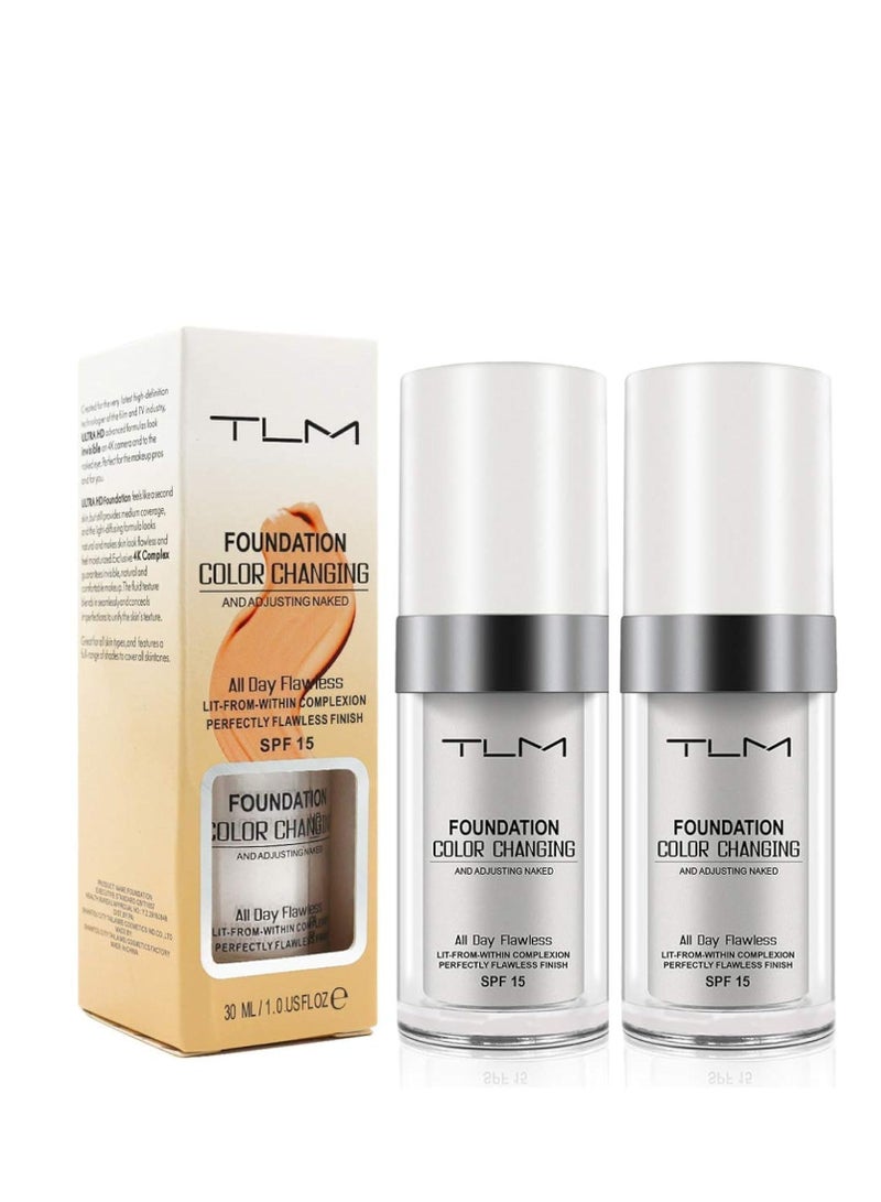 تي إل إم كريم اساس بي بي بتركيبة سائلة ملونة تخفي الشوائب والتجاعيد والخطوط الدقيقة بشكل كامل مع لون عالمي لجميع انواع البشرة من تي ال ام، من ساميريفر أبيض - Image 1