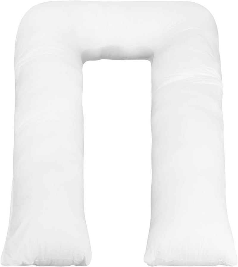 Digital Decor Premium Full Body Maternity Pillow US Made Hypoallergenic 100 Cotton U Shaped Pregnancy Pillow for Side Sleepers 35 x 65 - Image 1