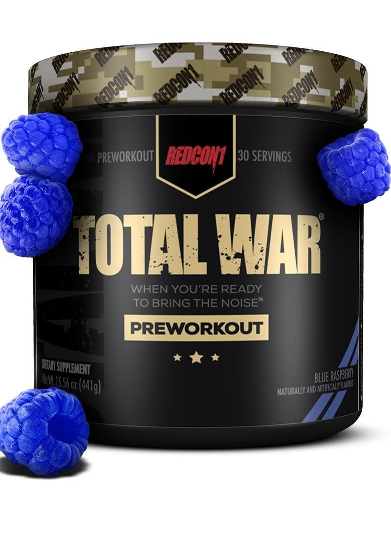 REDCON1 Total war Pre workout Blue Raspberry 435g Package May Vary - Image 2