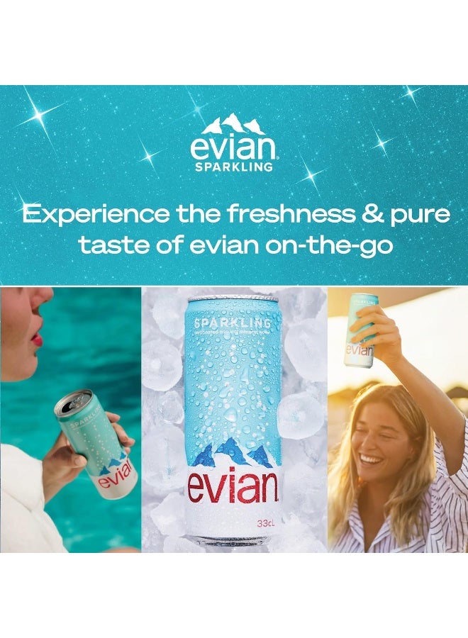 إيفيان Sparkling Water Cans Pack of 24 - Image 3