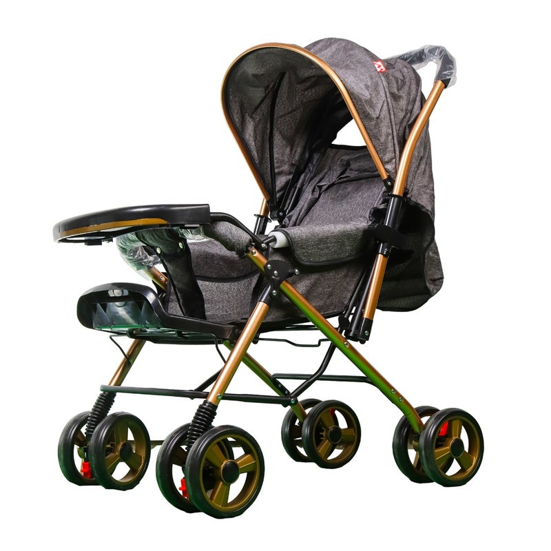 Baby Stroller Aluminum for Kids Grey - T998 - Image 3