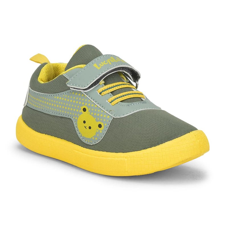 Liberty Lucy&Luke BASTIAN-2E Slip-on Casual Shoes for Kids with PVC Sole | Canvas Upper Sneakers | Quick-Wear Velcro Closure | Stylish, Lightweight & Comfortable Footbed (Green - 9C UK) - Image 4