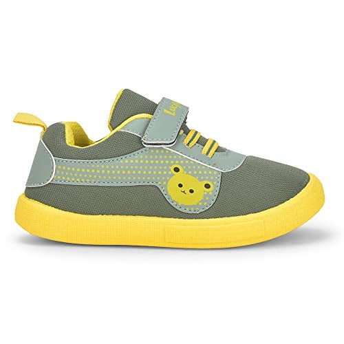 Liberty Lucy&Luke BASTIAN-2E Slip-on Casual Shoes for Kids with PVC Sole | Canvas Upper Sneakers | Quick-Wear Velcro Closure | Stylish, Lightweight & Comfortable Footbed (Green - 9C UK) - Image 3