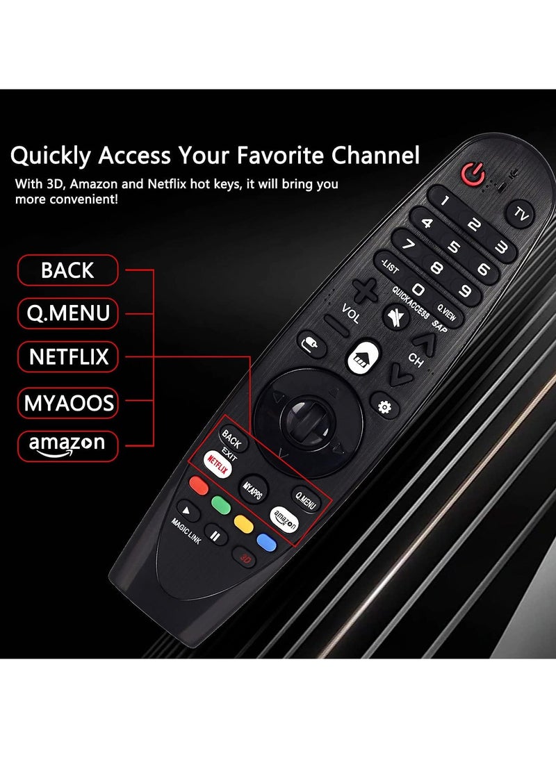 ELTRAZONE Remote Control AN-MR19BA, Universal Remote Control for LG Magic Smart TV AN-MR18BA AN-MR19BA AN-MR600G AN-MR650G ANMR650G ANMR650A ANMR600 AN-MR650B (No Voice, Pointer, Mouse, Gyro Function) with battery - Image 5