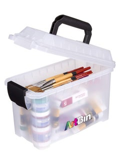 6815Ag Mini Sidekick Carrying Case Portable Art & Craft Organizer With Handle [1] Plastic Storage Case Clear