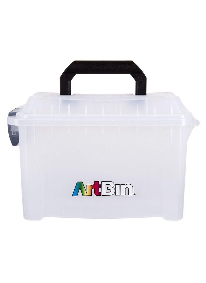 ArtBin - 6815Ag Mini Sidekick Carrying Case Portable Art & Craft Organizer With Handle [1] Plastic Storage Case Clear - Image 1