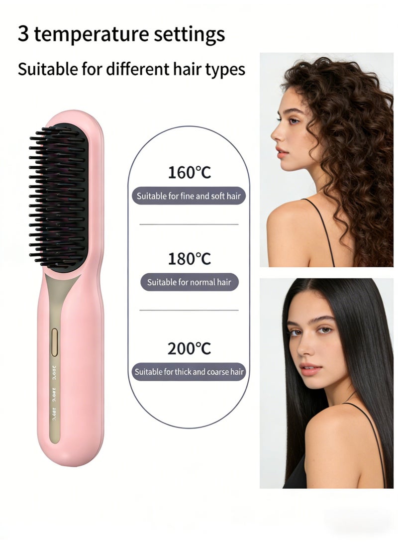 New Wireless Hair Straightener & Curler with Negative Ions - Image 1
