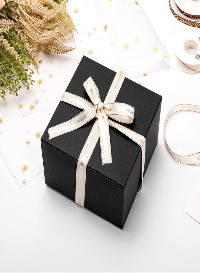 Mcfleet Black Gift Boxes with Lids 6x6x4 Inches 25 Pack Groomsmen Proposal Boxes Cardboard Gift Box for Presents, Craft Boxes for Christmas, Wedding, Graduation, Holiday, Birthday Gift Packaging - Image 4