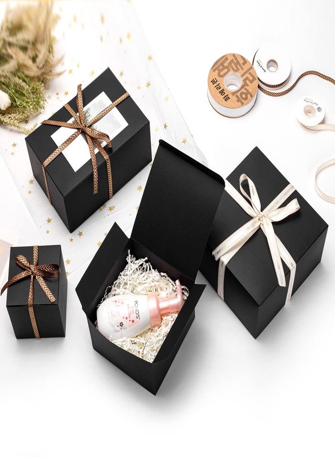 Mcfleet Black Gift Boxes with Lids 6x6x4 Inches 25 Pack Groomsmen Proposal Boxes Cardboard Gift Box for Presents, Craft Boxes for Christmas, Wedding, Graduation, Holiday, Birthday Gift Packaging - Image 5
