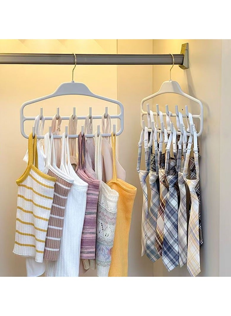 Anti slip multi hook hanger, 360 degree 10 hook space saving belt rack, multifunctional anti slip storage hanger, multi hook belt, tie, scarf, sock  - Image 2
