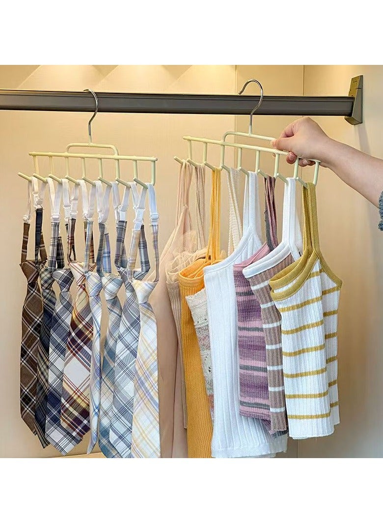 Anti slip multi hook hanger, 360 degree 10 hook space saving belt rack, multifunctional anti slip storage hanger, multi hook belt, tie, scarf, sock  - Image 4