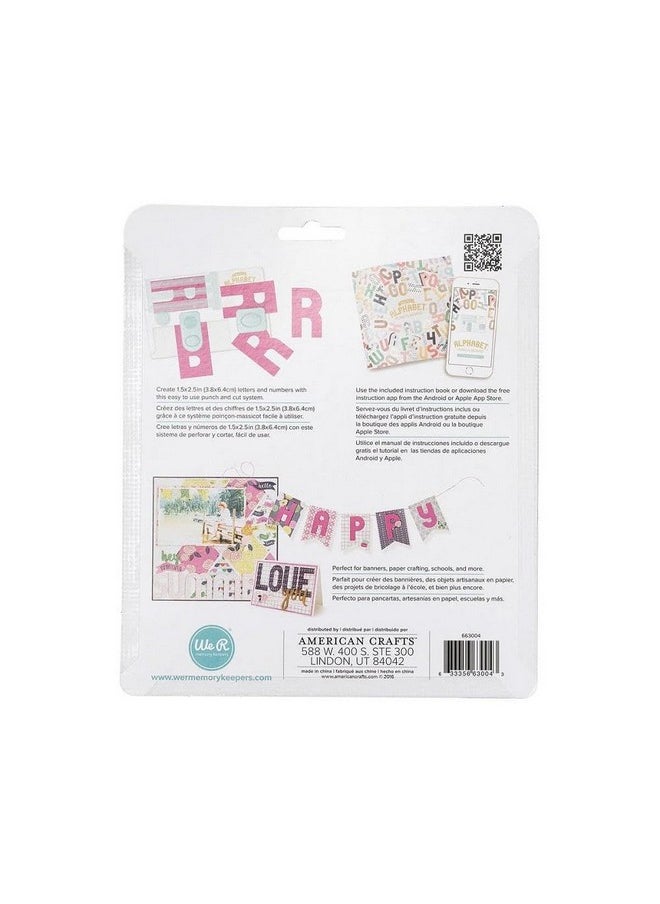 We R Memory Keepers We R Memory Keepers - Mini Alphabet Punch Board, Punches Papers Hole Punches Paper Punches Paper Craft Supplies Punches for Crafting Paper Punches for Card Making Punches for Scrapbooking  - Image 3