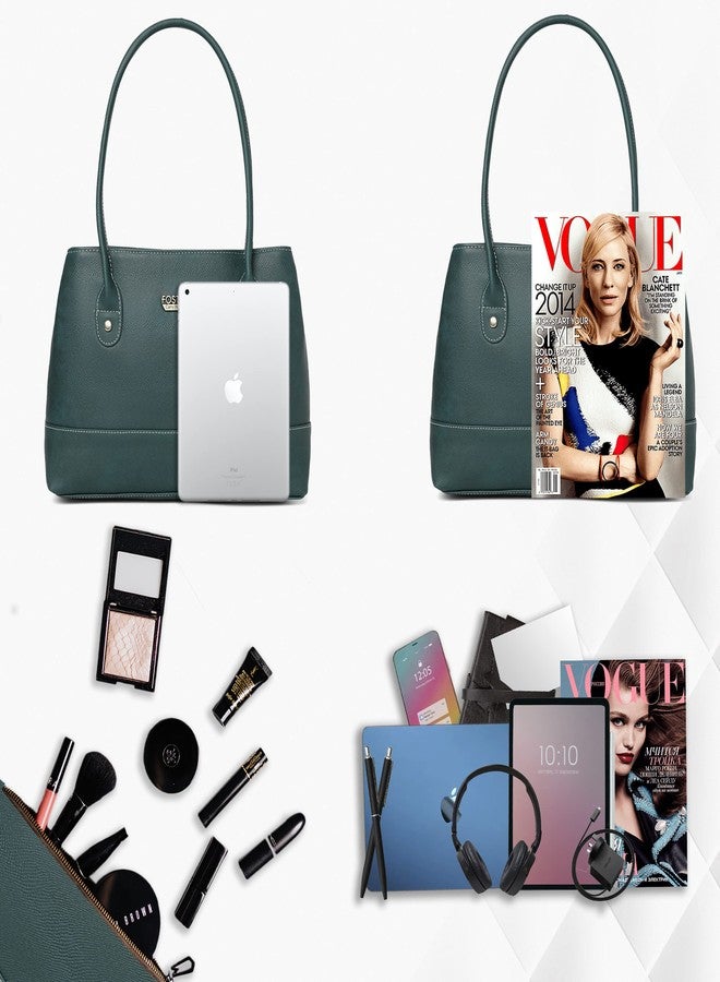 Fostelo Women's Feathers Satchel Tote Handbag for Women | Ladies Purse | Stylish Shoulder Bag | Gift For Women | Green - Image 4