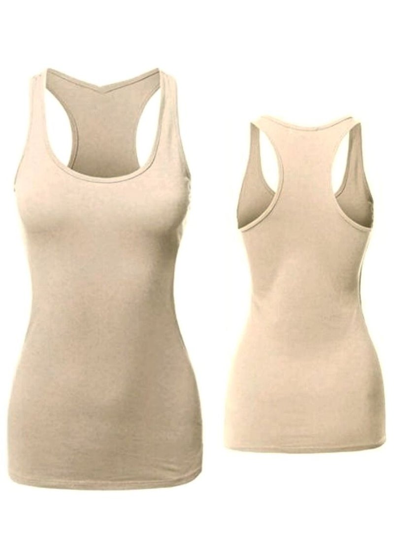 Generic - Women cotton blend basic top tank body shirt - Image 1