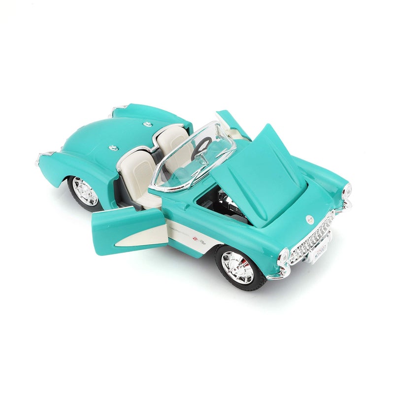 Bauer Spielwaren Maisto 1:24 Scale 1957 Chevrolet Corvette Diecast Vehicle (Colors May Vary) - Image 2