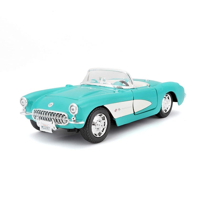Bauer Spielwaren Maisto 1:24 Scale 1957 Chevrolet Corvette Diecast Vehicle (Colors May Vary) - Image 1