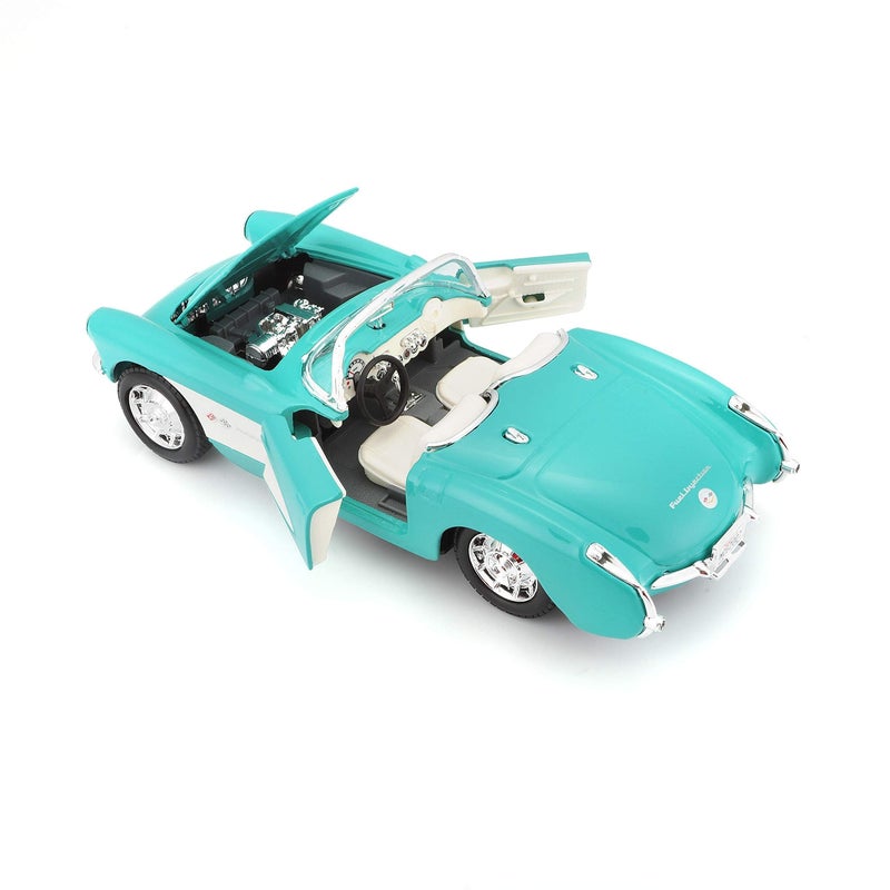 Bauer Spielwaren Maisto 1:24 Scale 1957 Chevrolet Corvette Diecast Vehicle (Colors May Vary) - Image 3