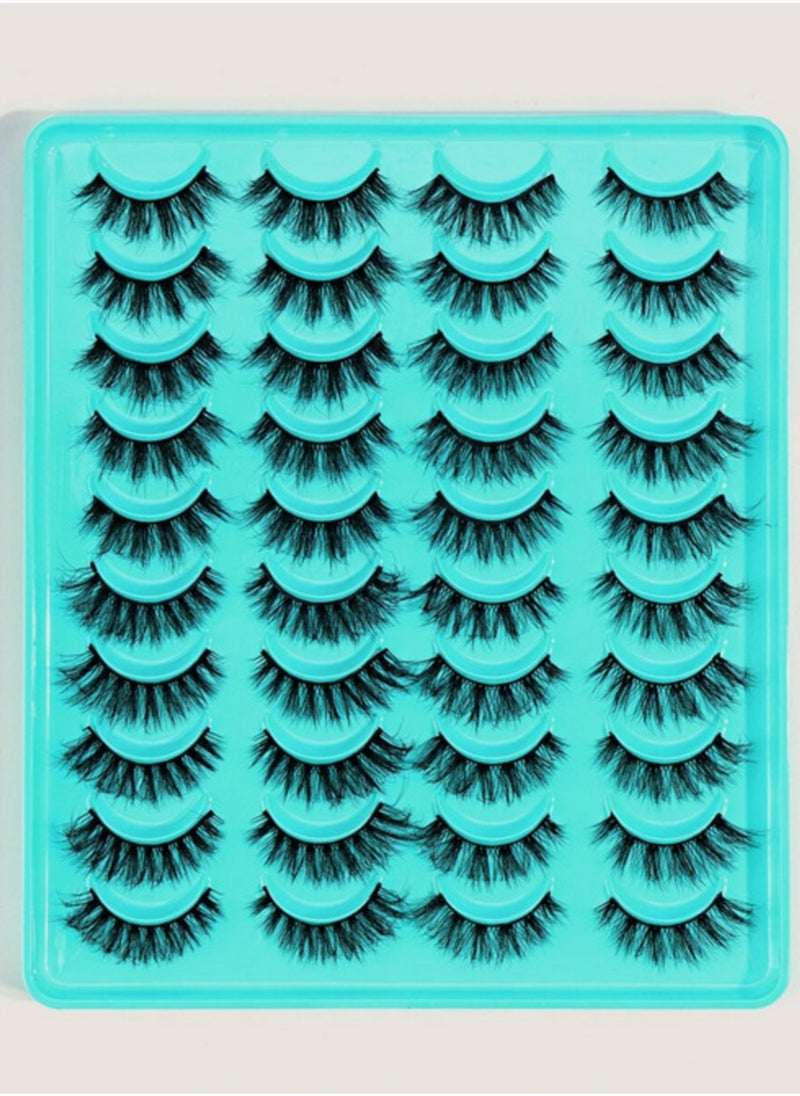 Shein - SHEIN Magefy 20 Pairs Fully Blended Natural False Eyelashes - Image 1