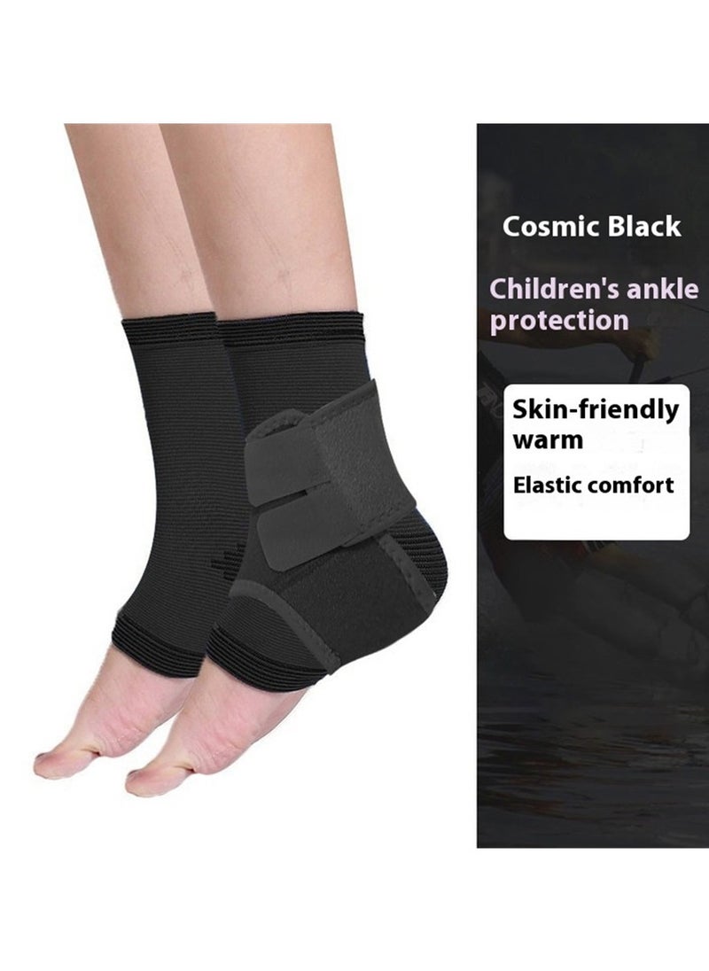 yongsheng Adjustable Nonslip Ankle Tendon Compression Brace Sports Dance Foot Support Stabilizer Wraps  (Pack of 2), Black  - Image 2