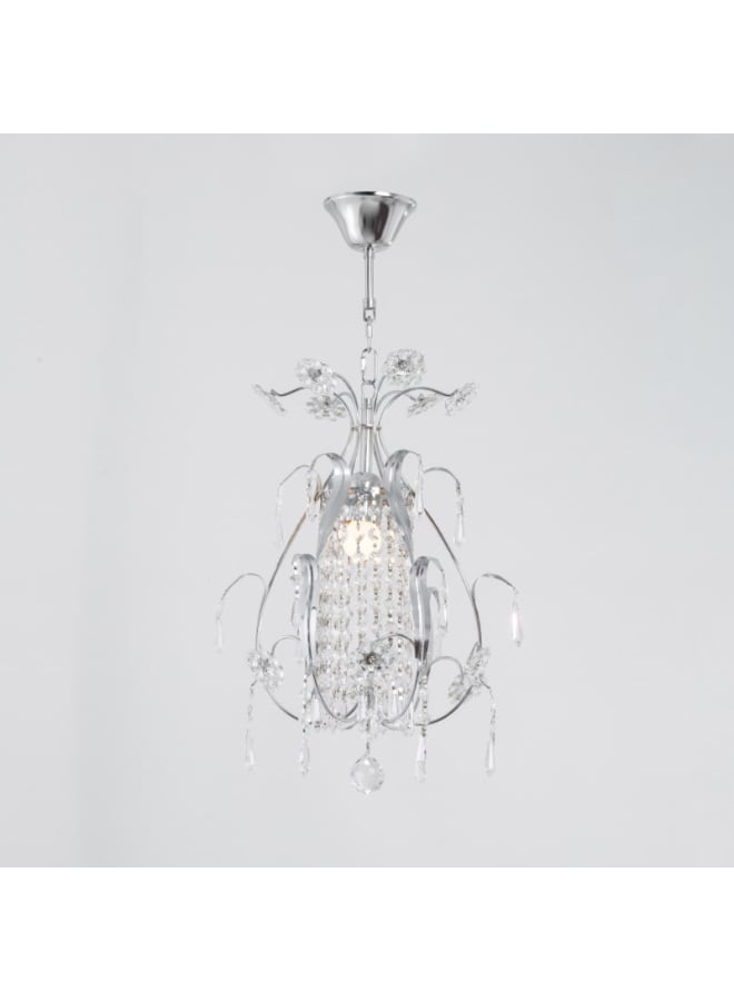 Kandil Egypt 6-Rose Crystal Chrome Lantern - Image 2