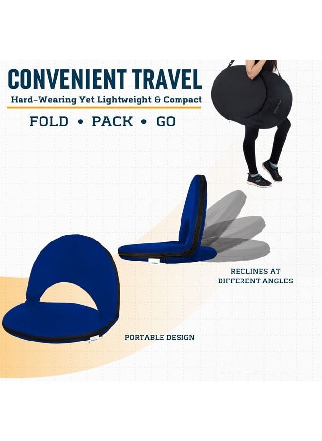 Cady One Blue foldable portable chair and stool  - Image 3