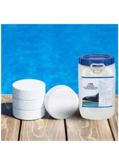 RACO Swimming Pool Chlorine Tablet Multi-Functional Slow Dissolving Long Lasting Disinfection Treatment 250grm x 100 Tablets, 25Kg.