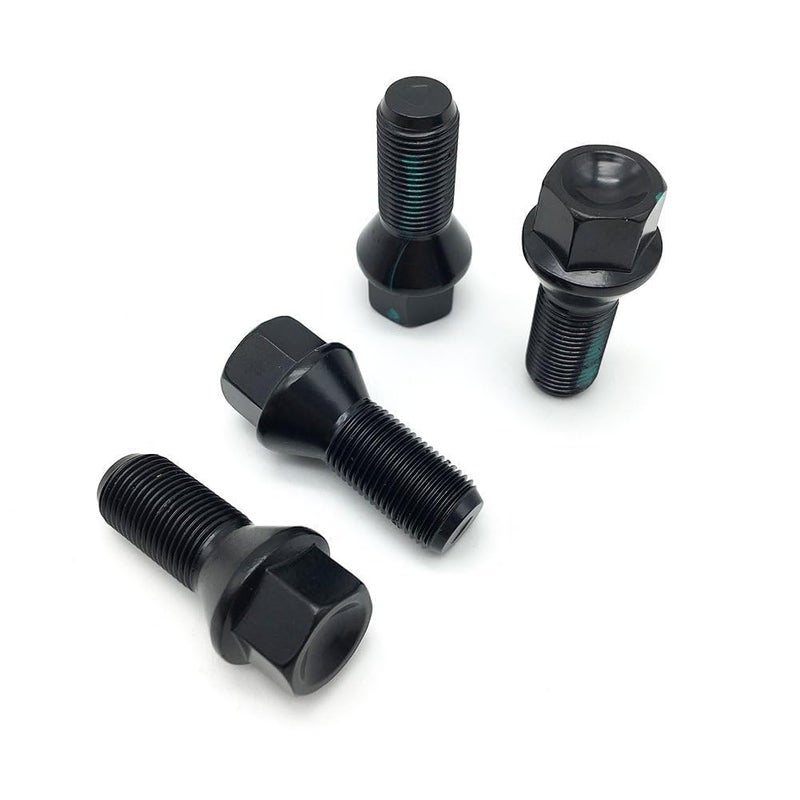 WayJun 4 Pcs Wheel Lug Nuts M14 X 125 Compatible with Select BMW F30 F35 F10 F02 E70 Models 36136781151
