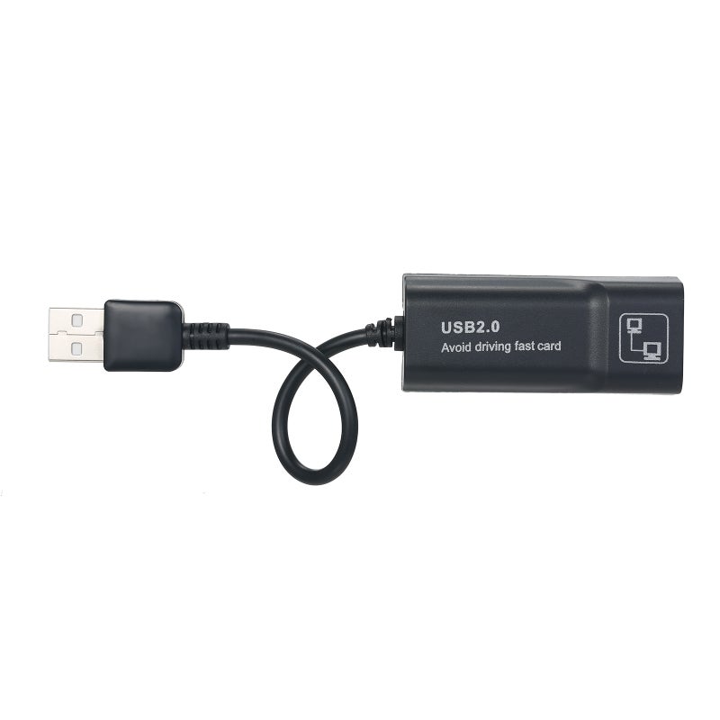 بطاقة شبكة سلكية Ethernet Adapter USB2.0 إلى RJ45 10/100 ميجابت في الثانية، متوافقة مع أجهزة المحمول وأجهزة سطح المكتب مثل ماك بوك/سامسونج/ديل/آي بي/أسوس/لينوفو - Image 4