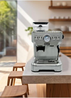 ميباشي MEBASHI ME-CCM2057 Espresso Coffee Machine with Integrated Grinder, 2.7L Capacity, 20 Bar Pressure, Stainless Steel, 1360–1620W  - Image 5