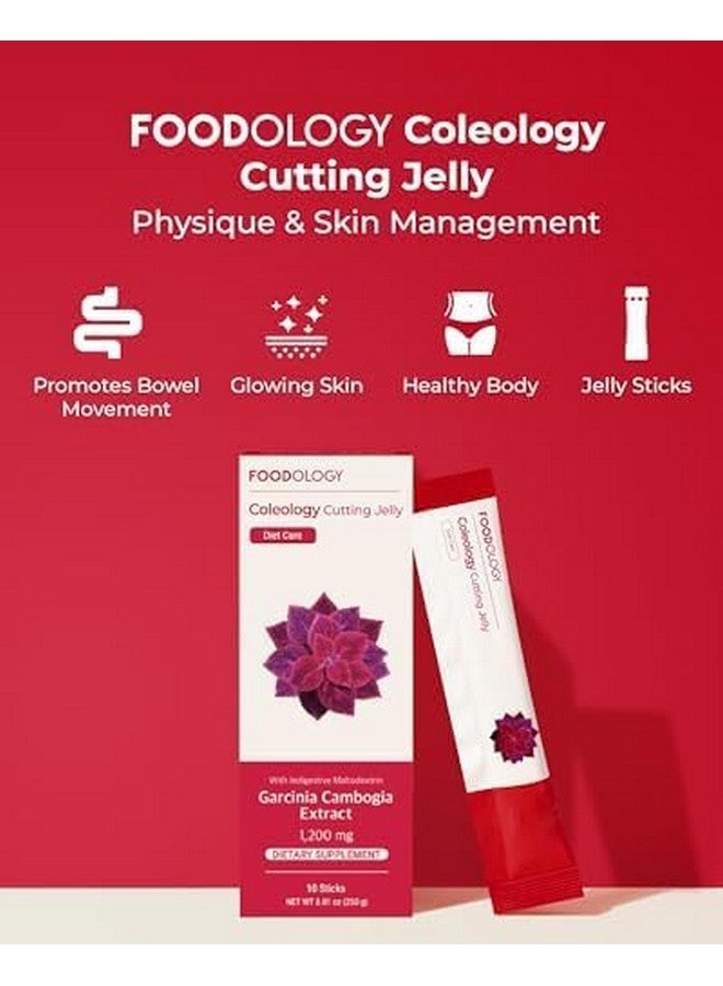 FOODOLOGY FOODOLOGY Coleology Cutting Jelly (10 Days) - Garcinia Cambogia (HCA) Jelly Sticks. Delicious Pomegranate Flavored. Chia Seeds, Collagen. - Image 2