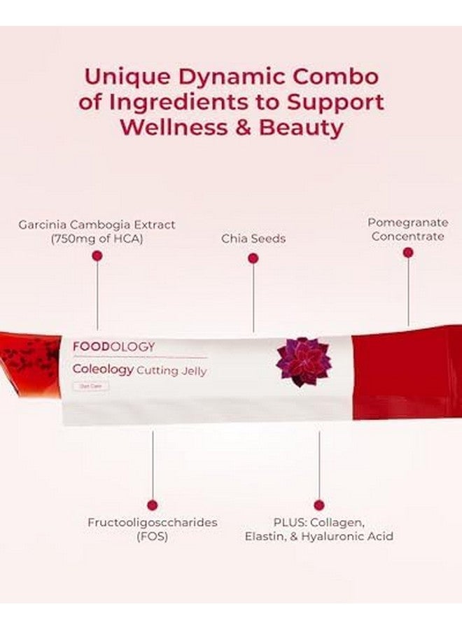 FOODOLOGY FOODOLOGY Coleology Cutting Jelly (10 Days) - Garcinia Cambogia (HCA) Jelly Sticks. Delicious Pomegranate Flavored. Chia Seeds, Collagen. - Image 3