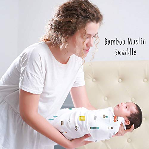 rabitat Bamboo Swaddle Pamper Soft 47"x47" (Fox and Friends) - Image 3