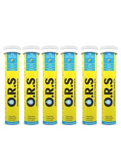 O.R.S Ors Hydration Tablets With Vegan, Gluten  Free Formula -  Lemon Flavor - 24 Count Pack of 6  - Image 1