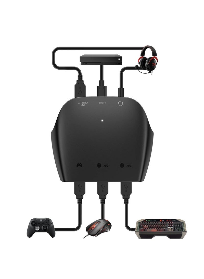 Captaintech Keyboard and Mouse Adapter, Mouse and Keyboard Converter Adapter for N- Switch/Xbox Serious X/S/Xbox 360/Xbox One/PS4/PS3, USB Gaming Mouse Keyboard Converter - Image 1