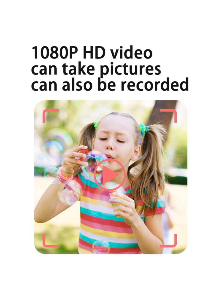 Generic S5 2.4-Inch HD Dual Lens Cartoon Kids Instant Print Camera MP3 Player Video Recorder,with 32G Memory Card+Card Reader - Blue - Image 5