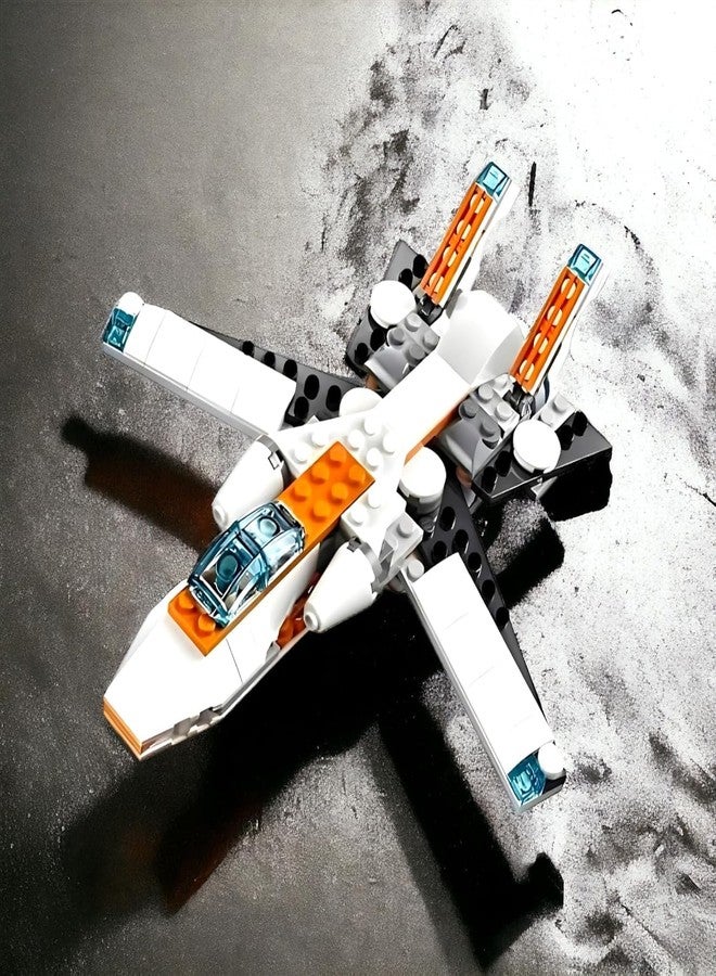 Galaxy Hi-Tech 3 in 1 Architect Brick Toys 237+ Pieces Building Block - Space Astronaut Theme Blocks and Bricks - Robot, car, Aircraft Educational Engineering Construction Learning Toy for Kids - Image 3