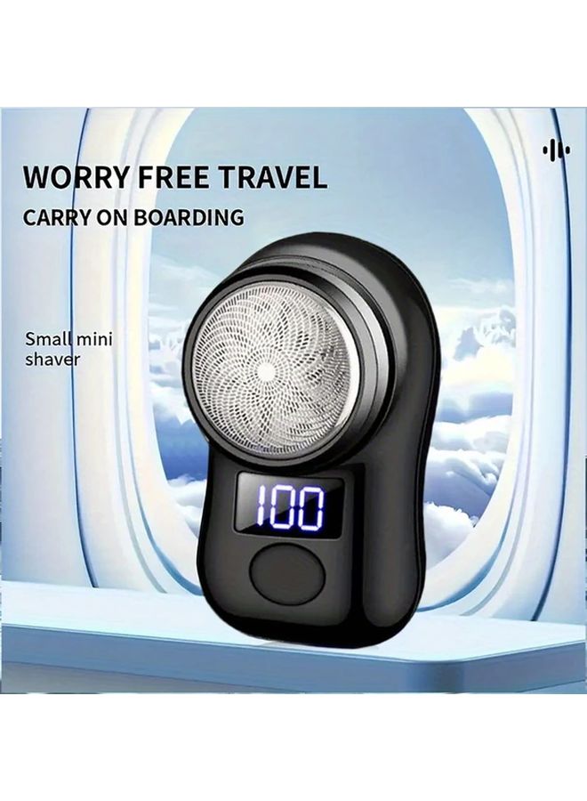 USB Rechargeable Mens Shaver 1pc LED Display Fast Charging 30 Min Runtime Compact Travel Design Ideal Gift - Image 2