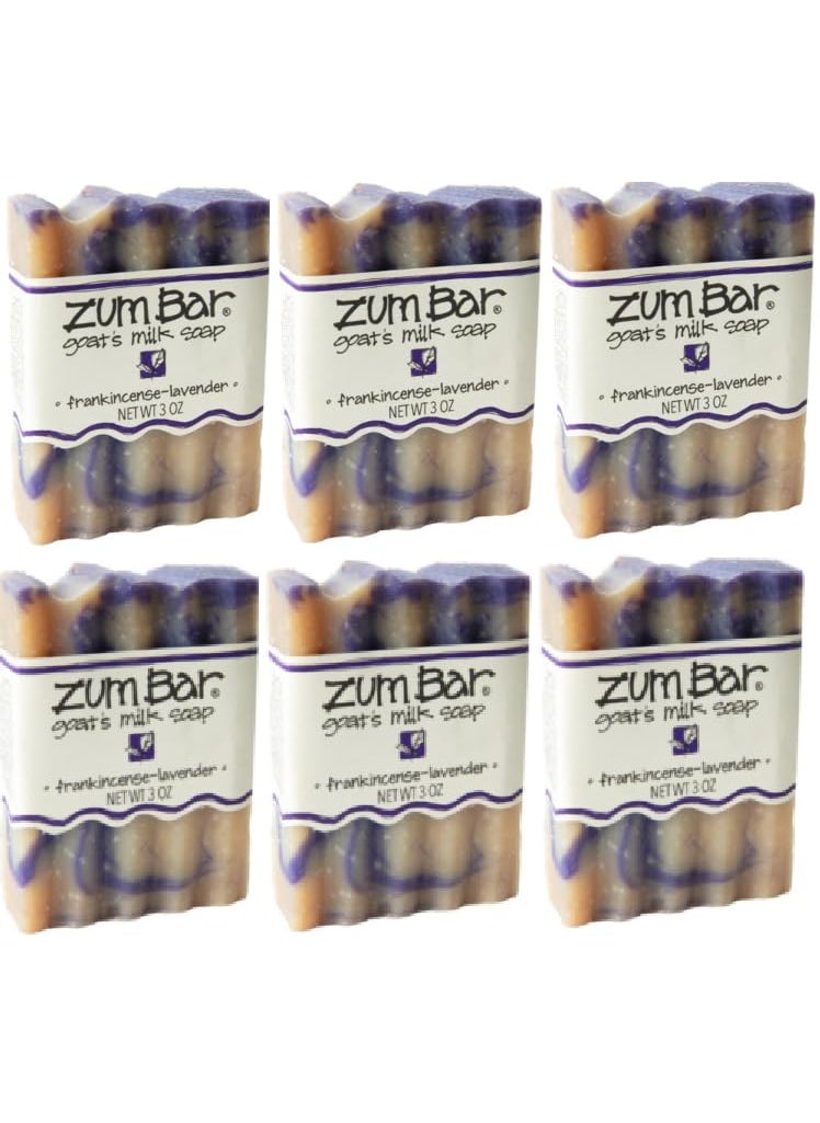 Indigo Wild Indigo Wild Zum Bar Goats Milk Soap  FrankincenseLavender  3 oz 6 Pack 