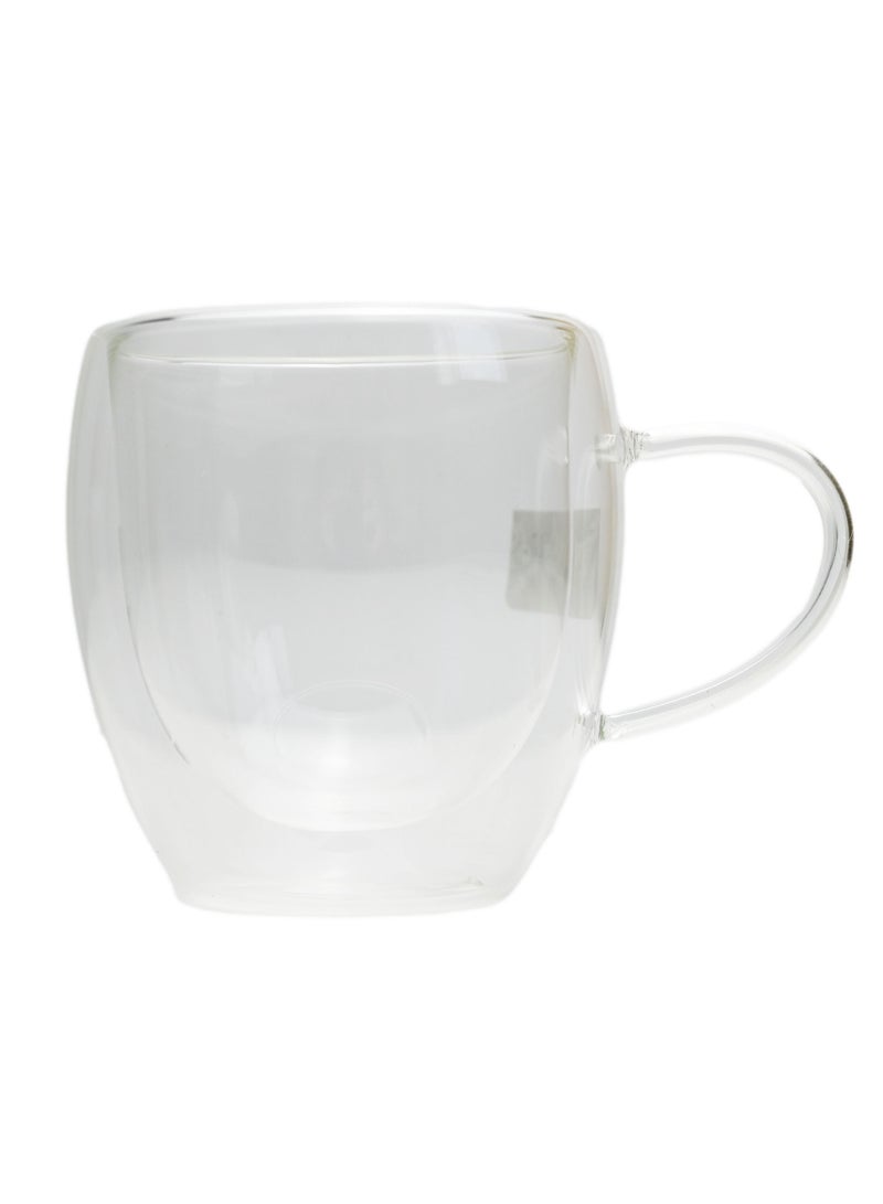 Coffee Glass/ Coffee Mug/ Hot Chocolate Mug/ Espresso Cup/ Tea Cup Glass/Curved Style Coffee & Tea Glass/ Iced Coffee Glass/ Glass Cup For Coffee & Soft Drinks - Image 1