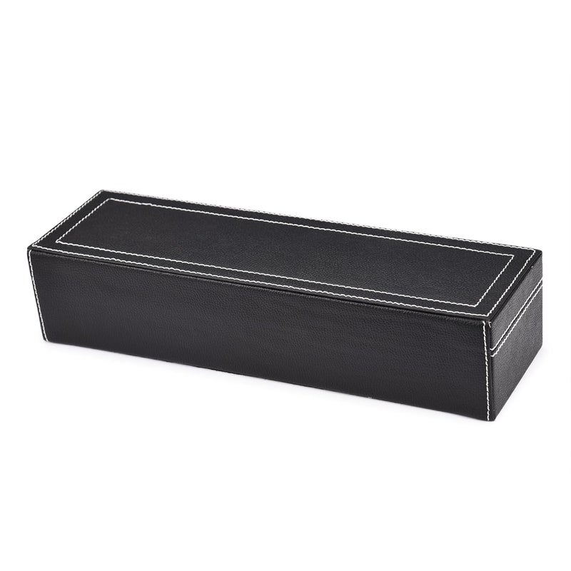 STORESHINE Men's and Women's Leatherette Watch organizer holder Case for 6 Watches, Removable Watch Pillows, Watch Box Holder, Gift for Loved Ones (Black::Maroon) - Image 4